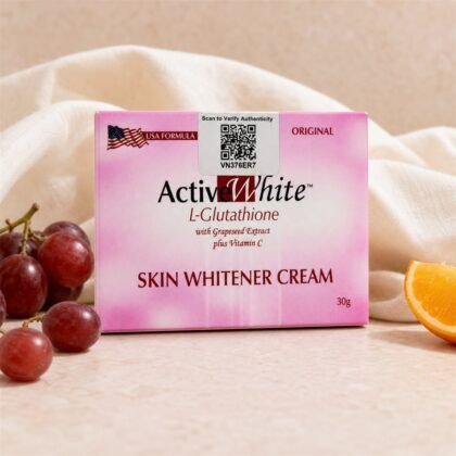 ActiveWhite L-Glutathione Skin Whitener Cream 30g with grapeseed and vitamin C styling
