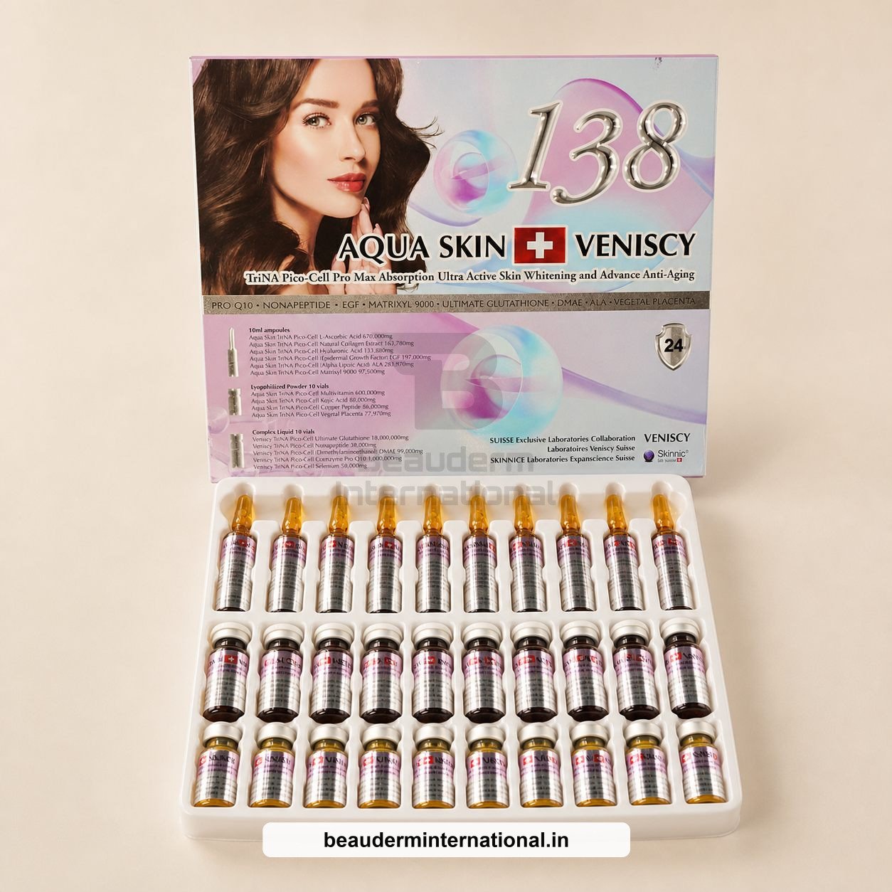 Aqua Skin Veniscy 138 professional skincare product – Beauderm International