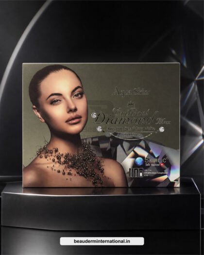 Aqua Skin Brilliant Diamond 80000mg front packaging in premium studio
