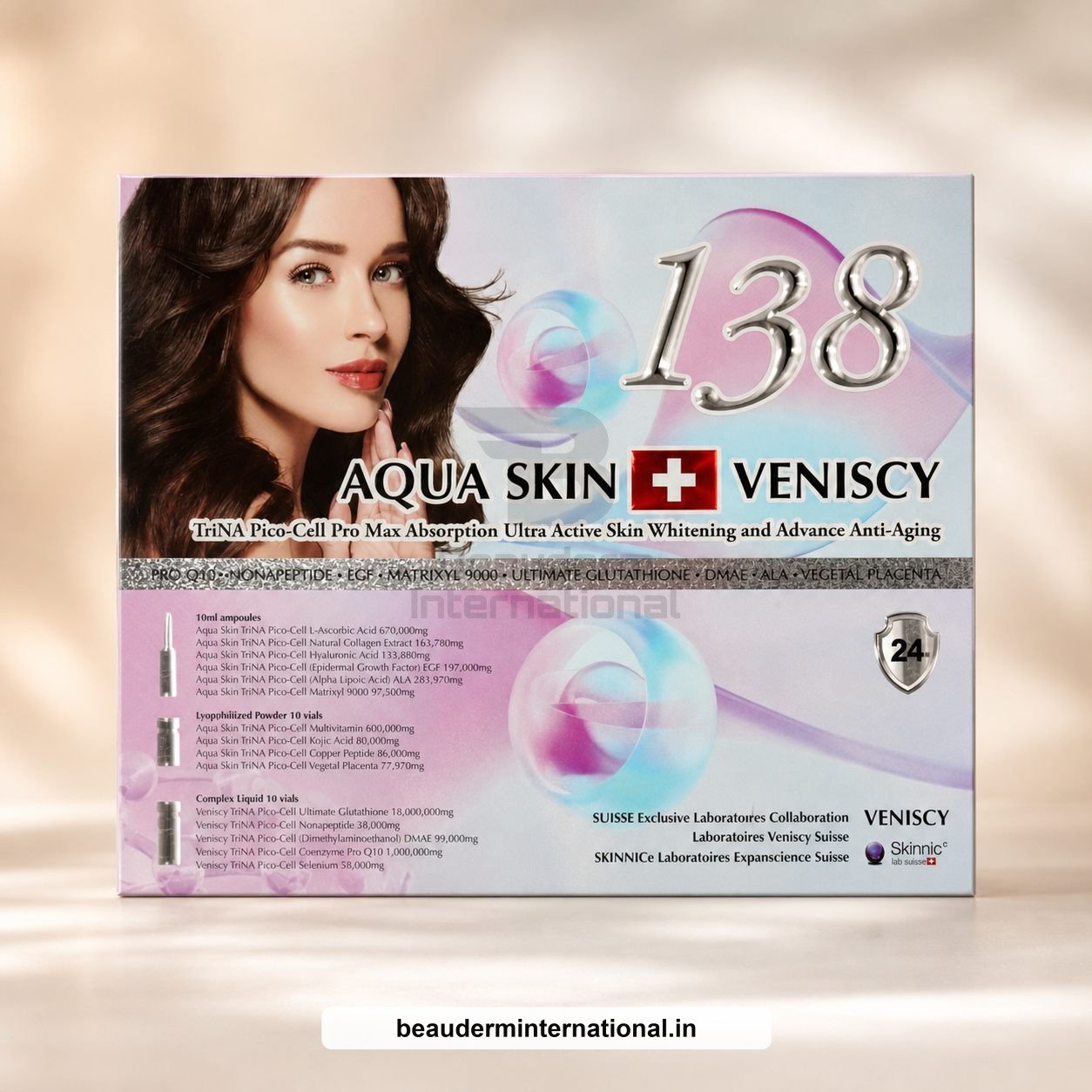 Aqua Skin Veniscy 138 professional skincare product – Beauderm International