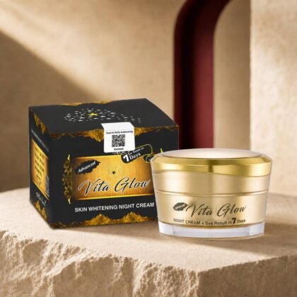 Advanced Vita Glow Skin Whitening Night Cream premium studio image
