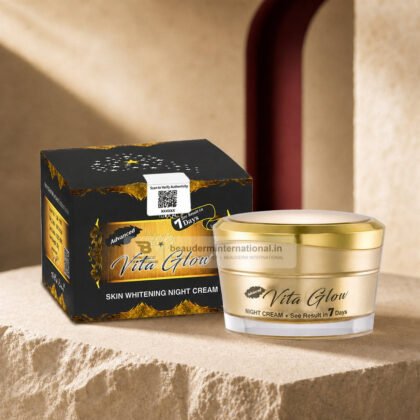 Advanced Vita Glow Skin Whitening Night Cream premium studio image