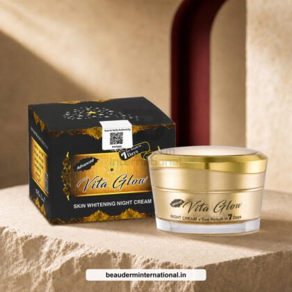Advanced Vita Glow Skin Whitening Night Cream professional skincare product – Beauderm International