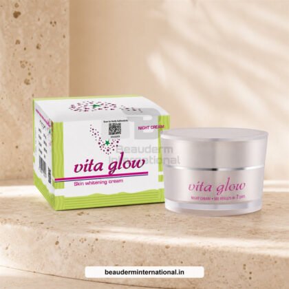 Vita Glow Skin Whitening Night Cream premium studio image