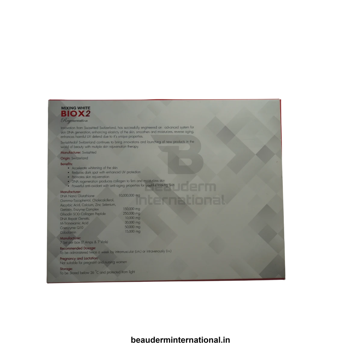 MIXING WHITE BIOX2 professional skincare product – Beauderm International