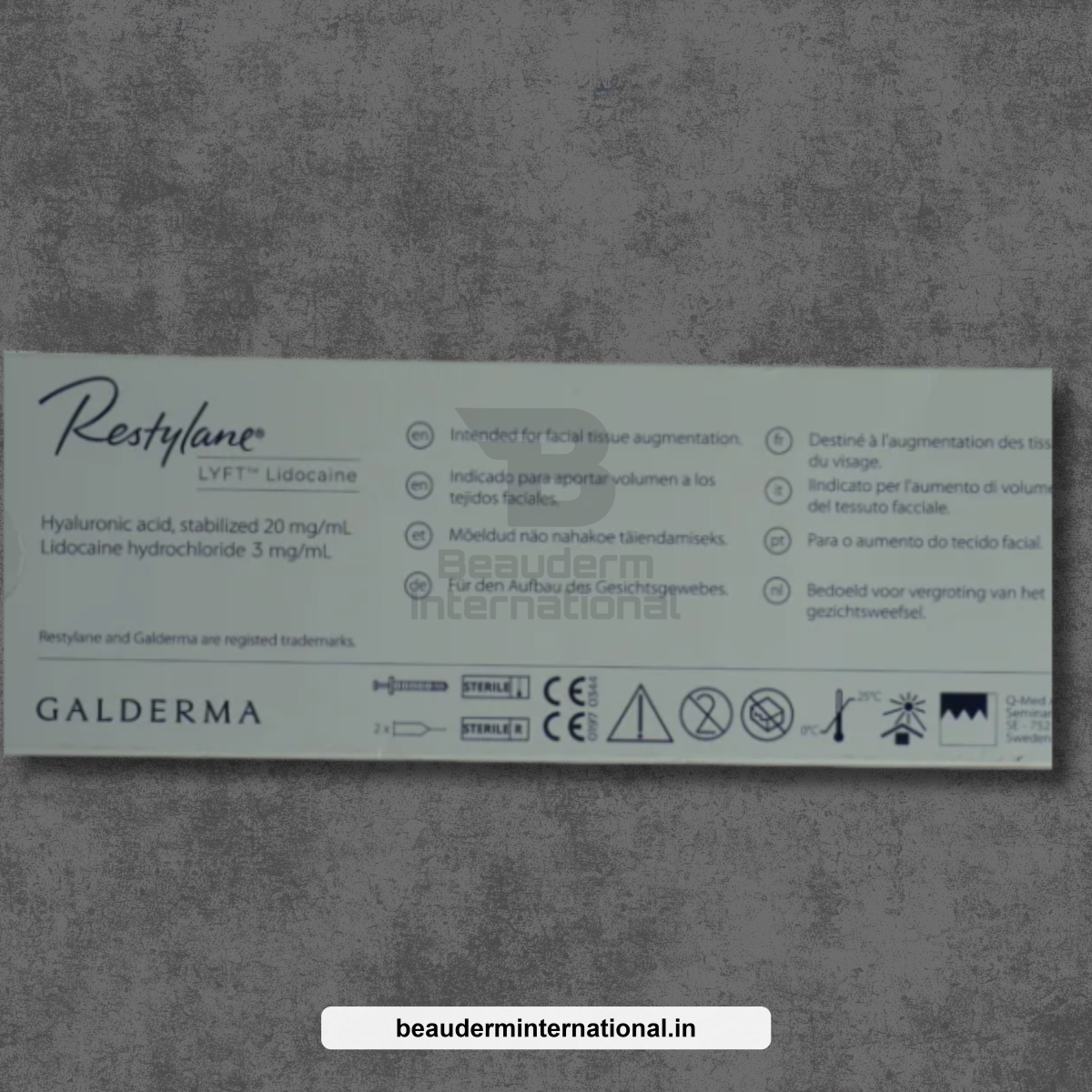 Untitled design – Beauderm RESTYLANE LYFT LIDOCAINE professional skincare product – Beauderm International