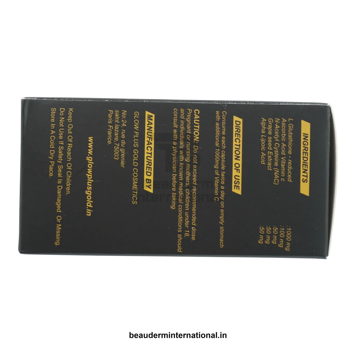 GLOW PLUS GOLD CAPSULE professional skincare product – Beauderm International
