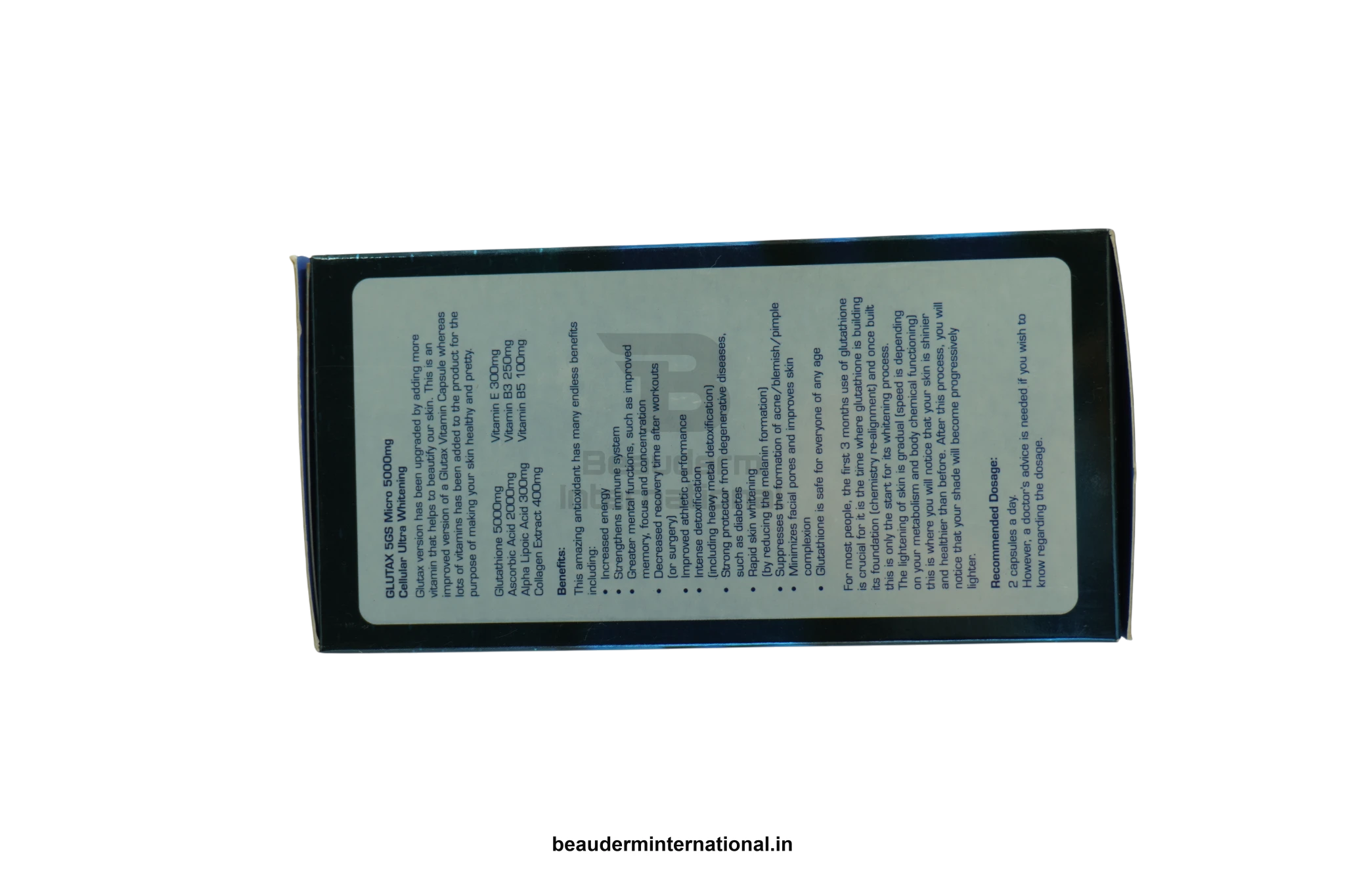 GLUTAX 5GS professional skincare product – Beauderm International