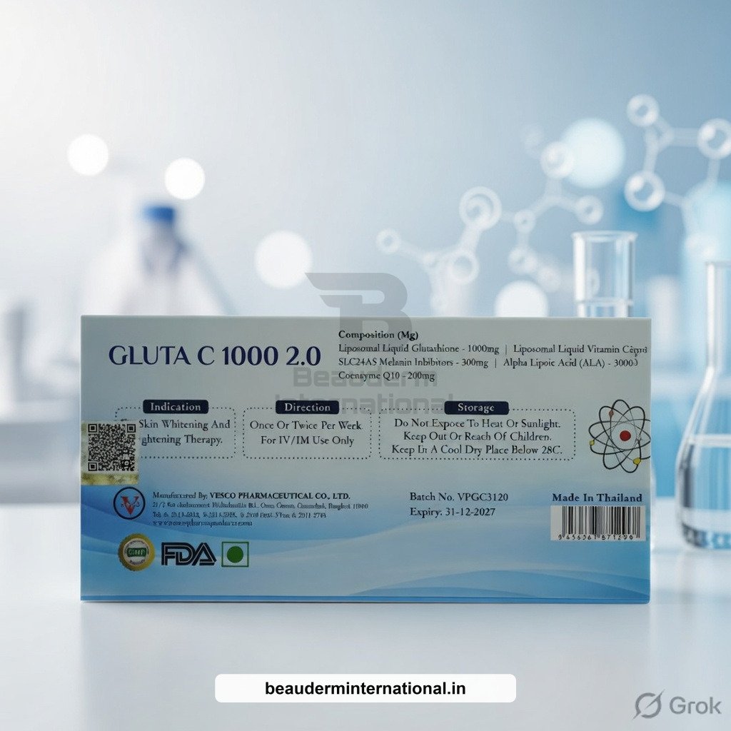 grok-image-16f7ea73-0967-4650-abe6-e22f2b7e2fde – Beauderm VESCO PHARMA GLUTA C 1000 professional skincare product – Beauderm International