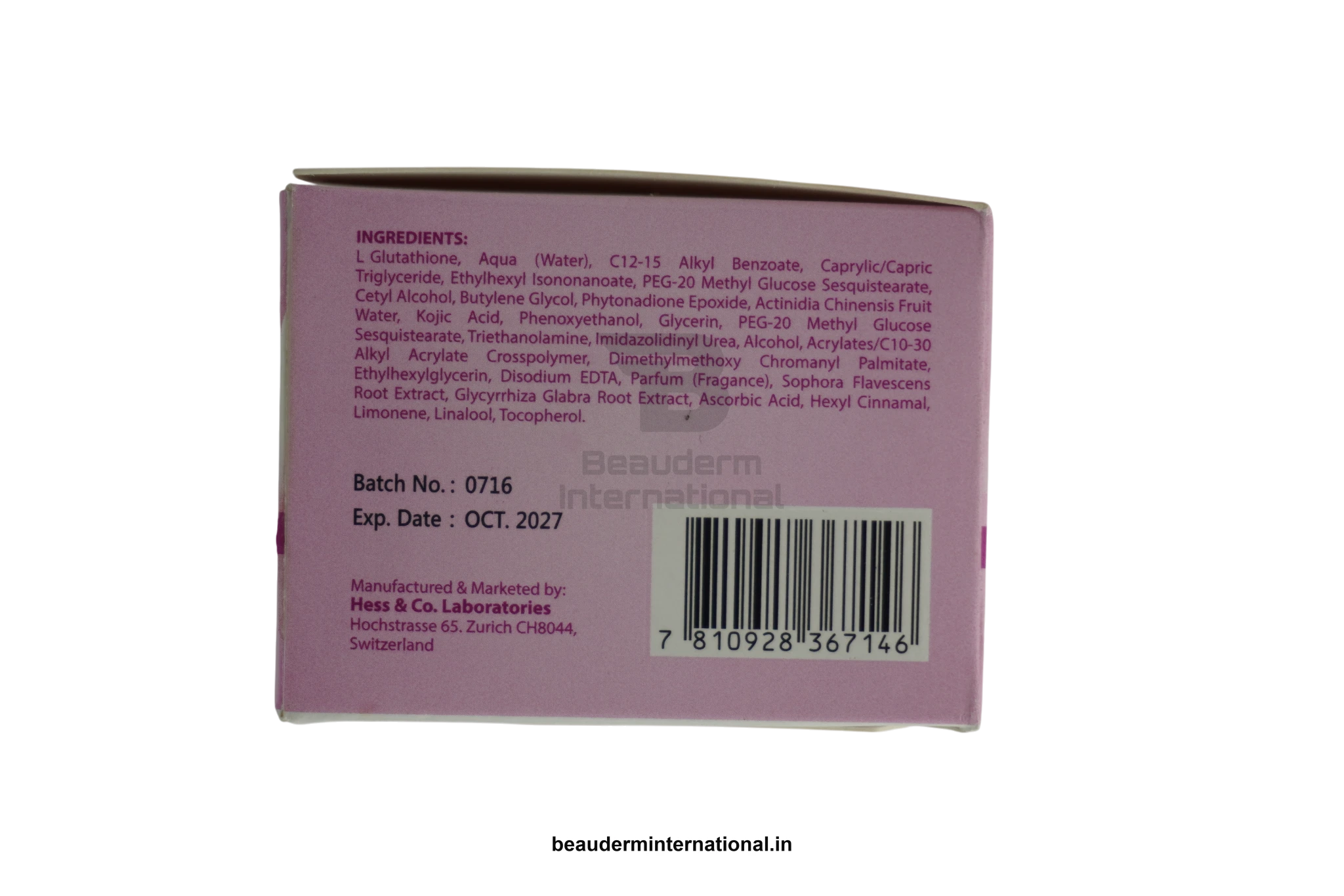MIRACLE PINK SKIN WHITENING CREAM professional skincare product – Beauderm International