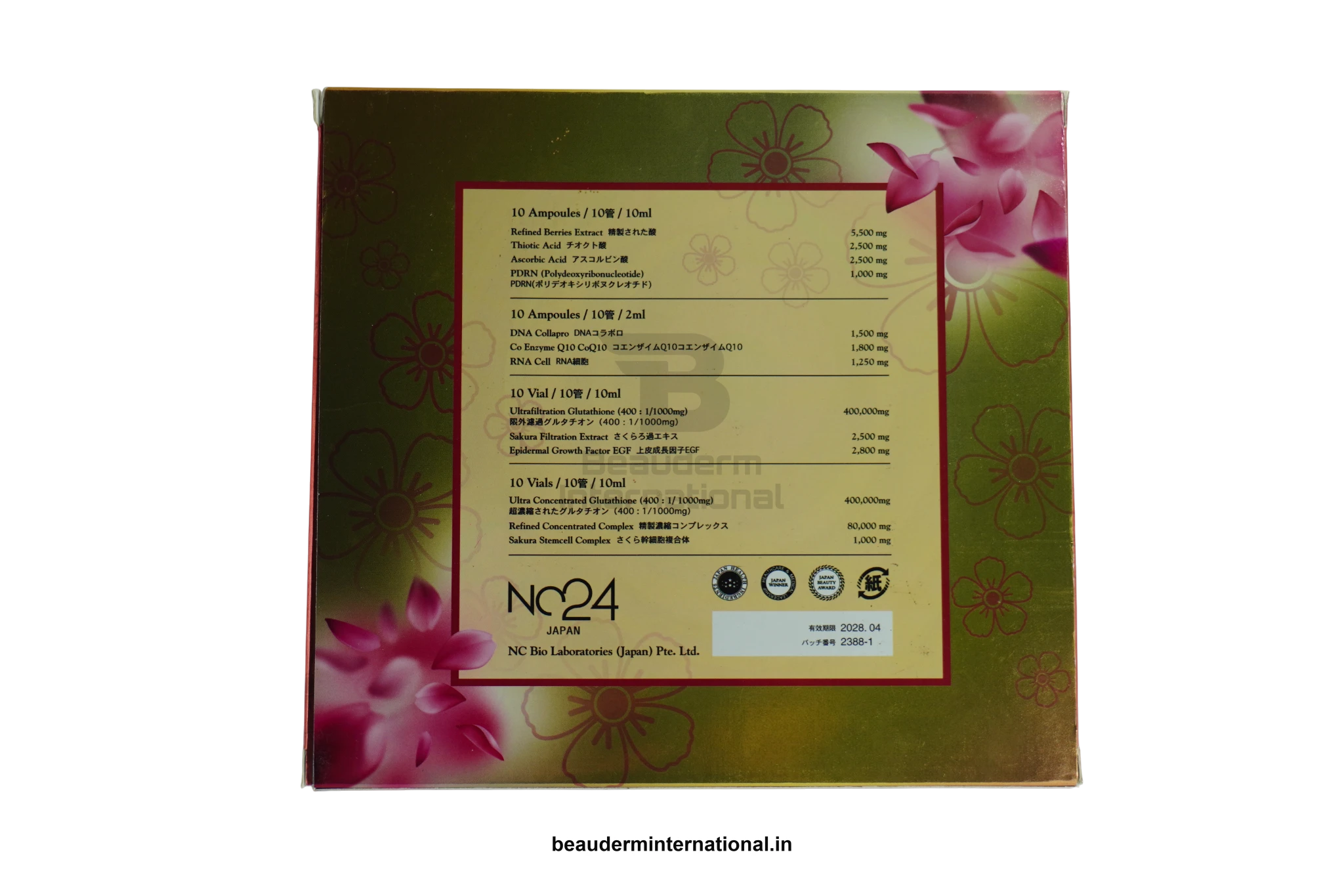 NC24 800000MG professional skincare product – Beauderm International