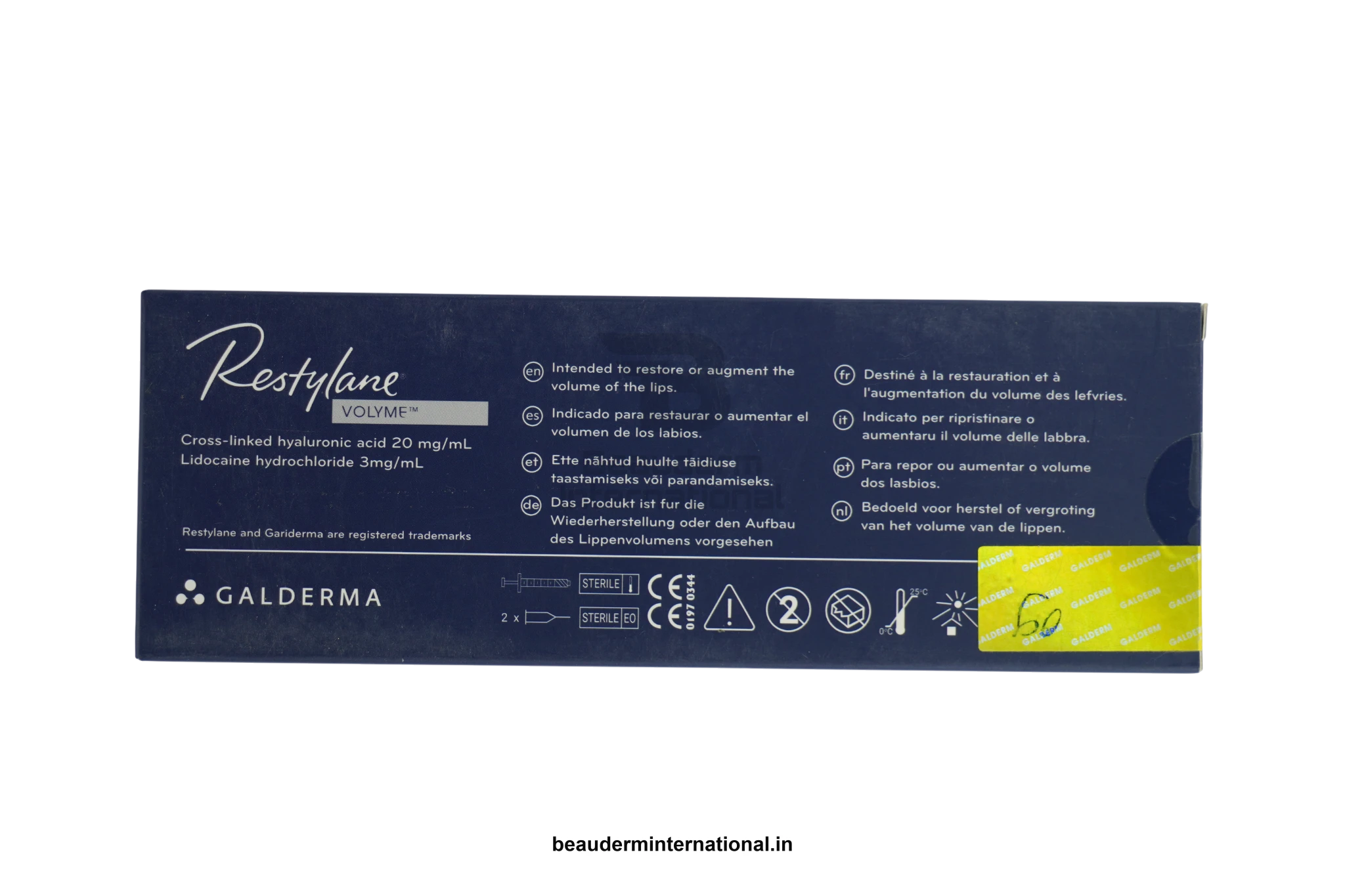 RESTYLANE VOLYME professional skincare product – Beauderm International