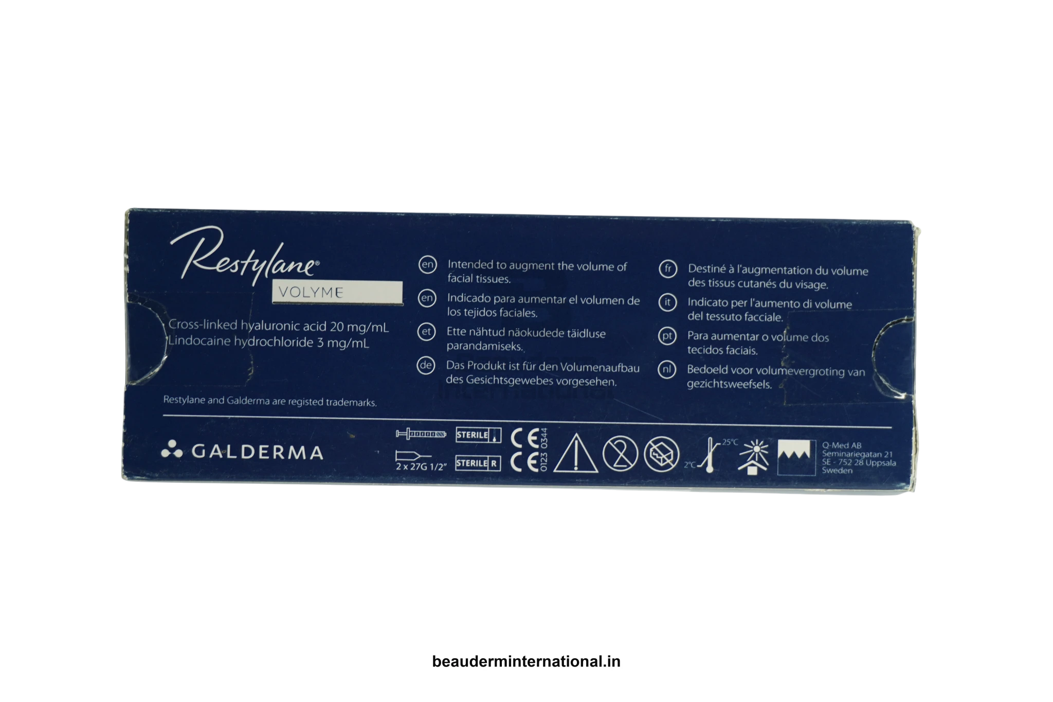 RESTYLANE VOLYME professional skincare product – Beauderm International