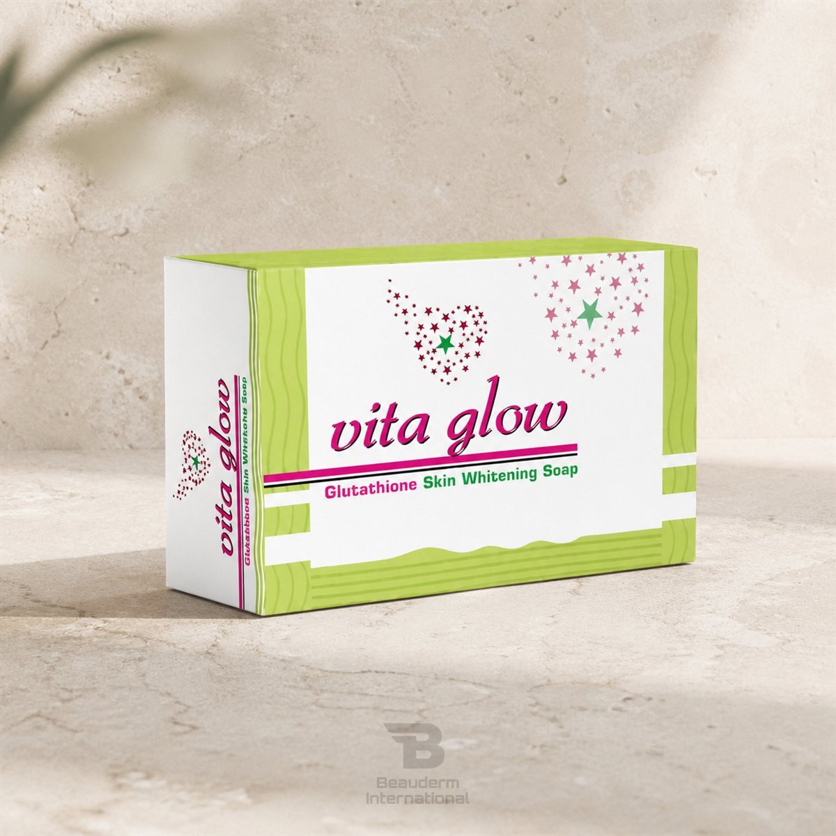 Vita Glow Soap premium studio – Beauderm Vita Glow Glutathione Skin Whitening Soap professional skincare product – Beauderm International