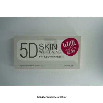 5D White USA Micro Gluta 80,000mg (5 Vials) product packaging view 2