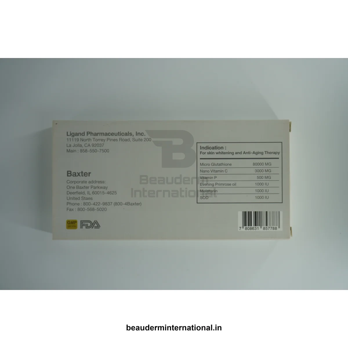 5D White USA Micro Gluta 80,000mg (5 Vials) professional skincare product – Beauderm International