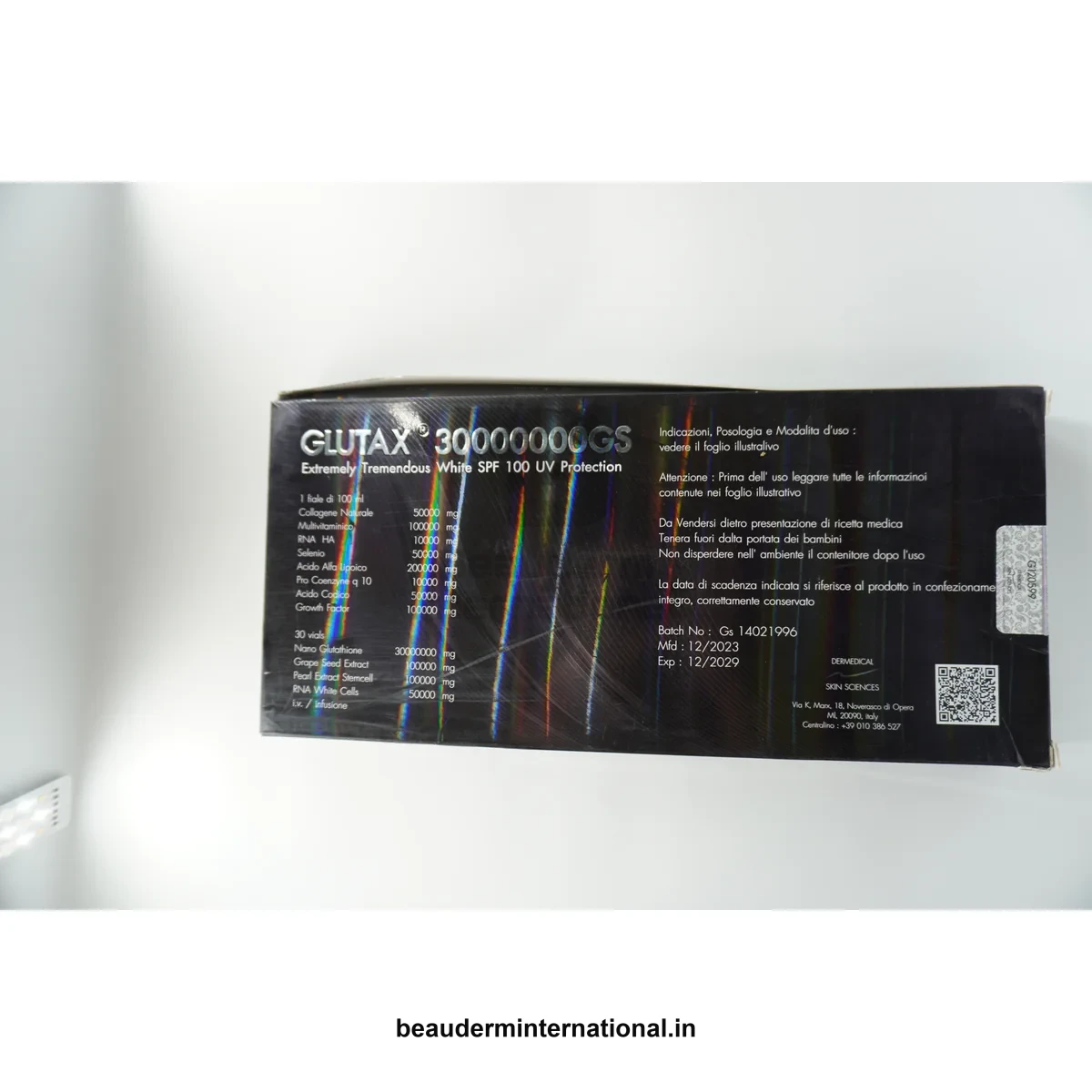 Glutax 3000000GS professional skincare product – Beauderm International