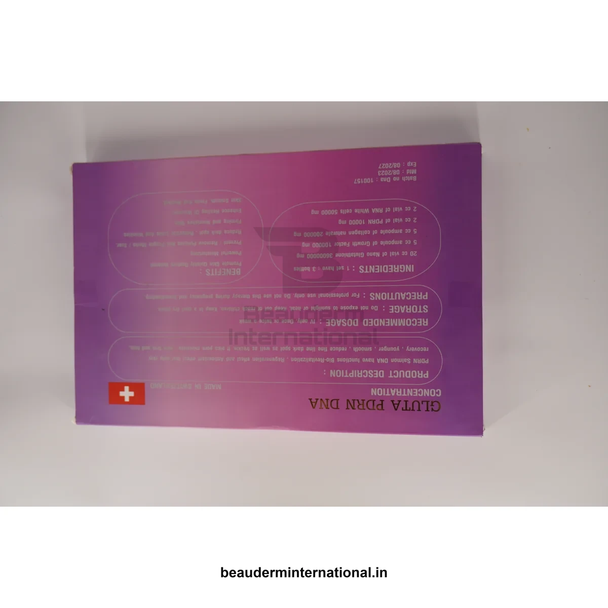 Glutax DNA 3800000 professional skincare product – Beauderm International