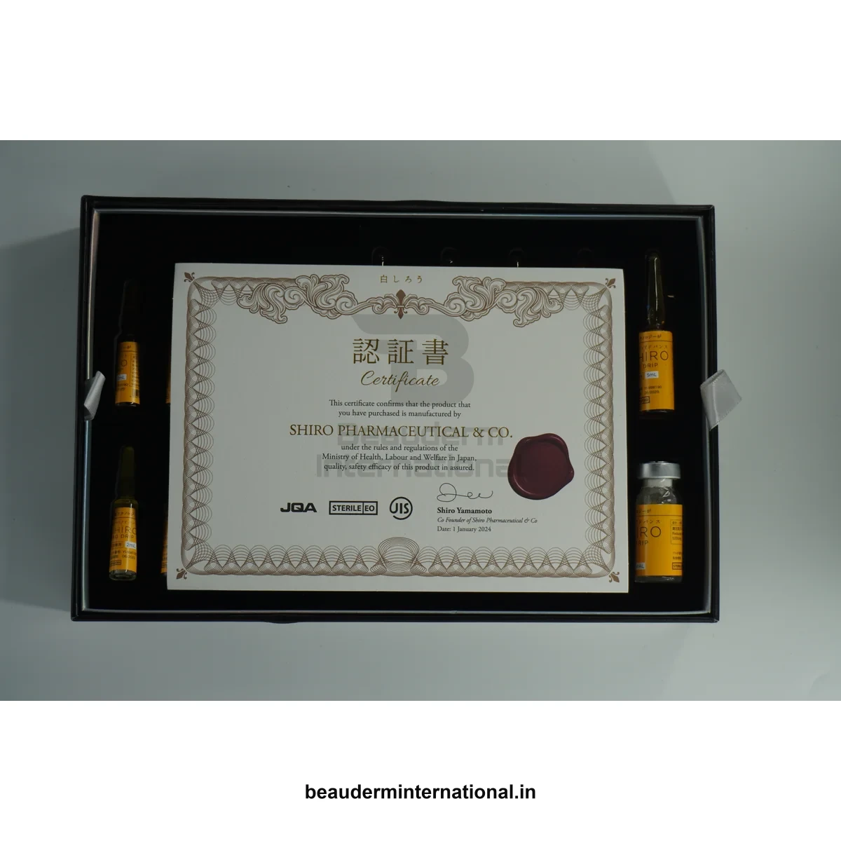 Japanese Gold Ampoule Set professional skincare product – Beauderm International