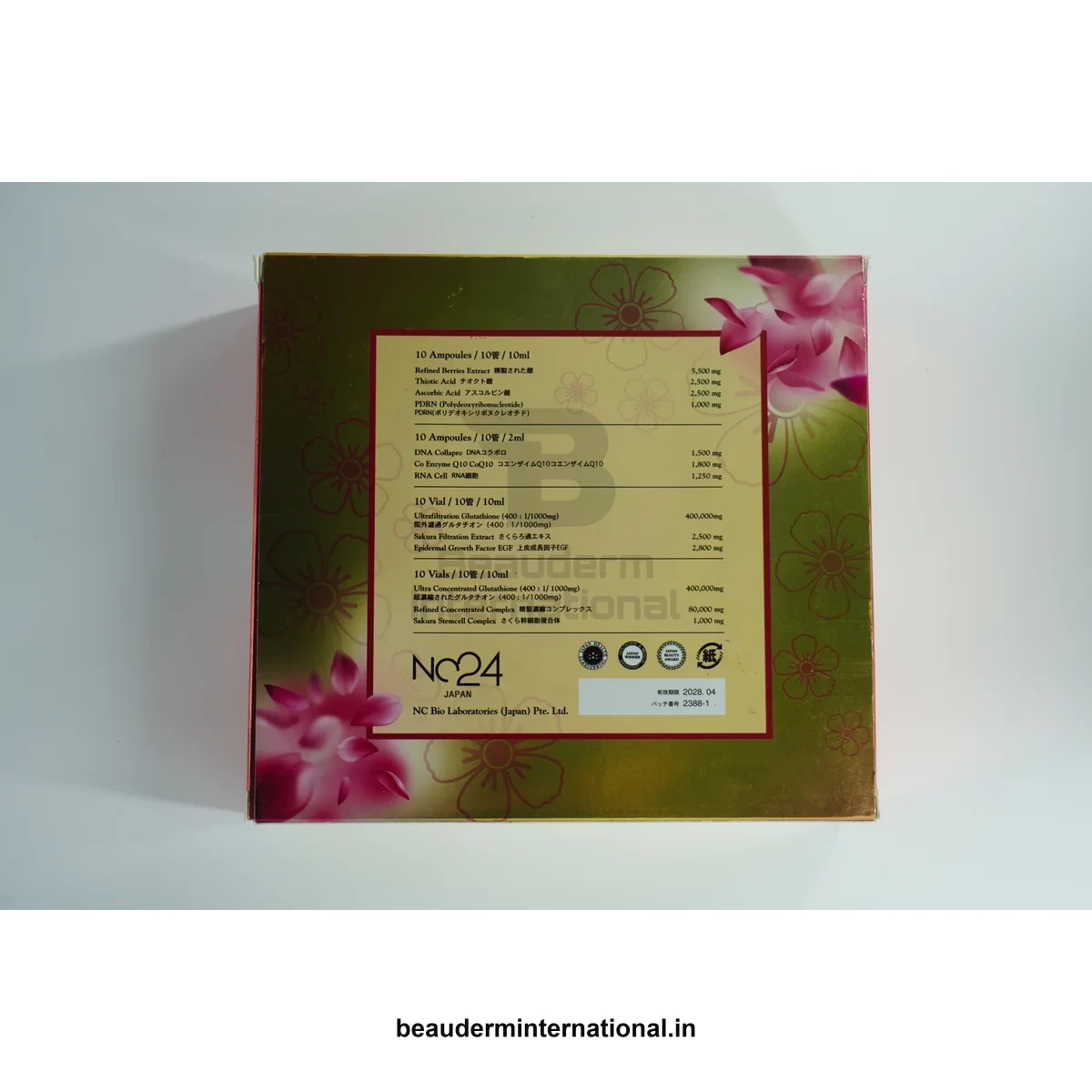 NC24 Floral professional skincare product – Beauderm International