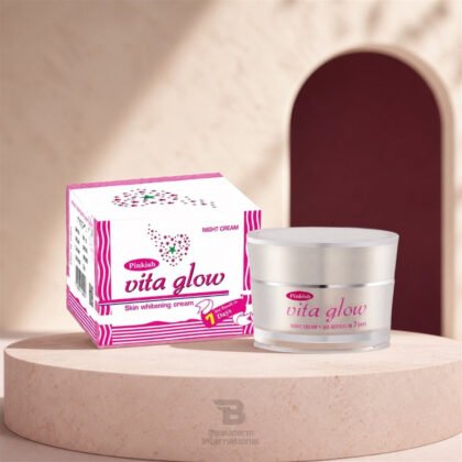 Pinkish Vita Glow Skin Whitening Night Cream professional skincare product – Beauderm International